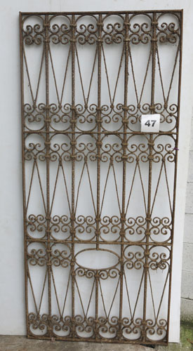 Wrought iron panel